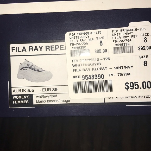 Women’s Fila Ray Repeats, Size 8 - Picture 5 of 7